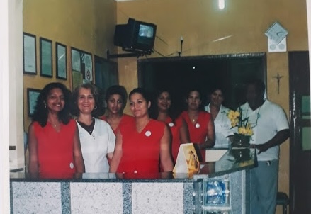 Primeira equipe de funcionários